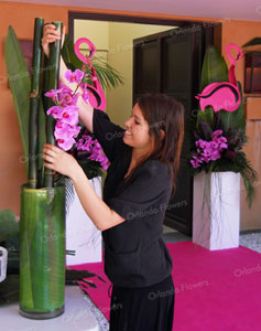 Sophie creating Exotic Vase 