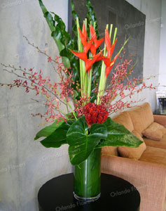 Heliconia Vase - Villa Maria Estate