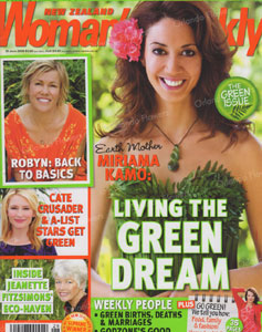 Fern and Palm Bodice - Miriama Kamo - Promoting the Green Issue - Womans Weekly