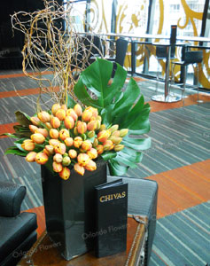 Orange Tulips - Launch of Chivas Bar - Sky City Main Site