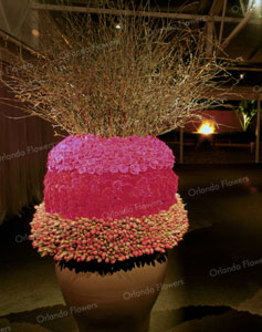 Rose, Celosia,Tulip Installation - Private Function 