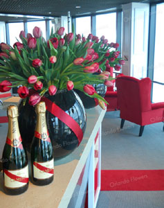 Red Tulips - Launch  for Mumm Champagne Bar - Sky Lounge - Sky City Main Site 