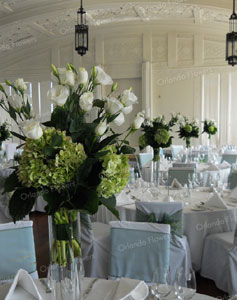 Lisianthus and Hydrangea - Grand Tearoom - Heritage Hotel 