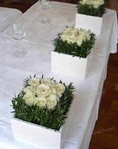 White Roses and Rosemary - Grand Tearoom - Heritage Hotel 