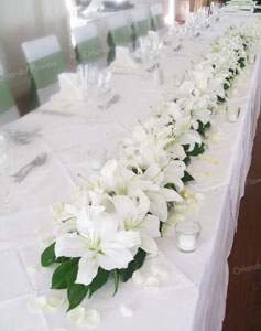 White Lily Garland  - Grand Tearoom - Heritage Hotel 018