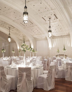 Parisian White Lily Vases - Grand Tearoom - Heritage Hotel 