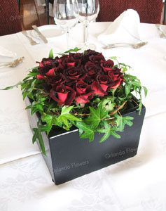 Black Beauty Rose Cube - Grand Tearoom - Heritage Hotel