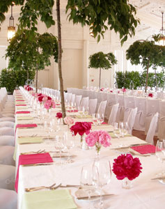Garden Party Theme - Cherry Trees and Peonies - Grand Tearoom - Heritage Hotel