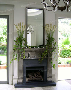 Tuberose and Ivy Vases - Fireplace Dressing -  Mollies
